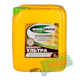 БИОСЕПТ-УЛЬТРА  АНТИСЕПТИЧЕСКИЙ СОСТАВ "WOODMASTER"   5 КГ "РОГНЕДА"