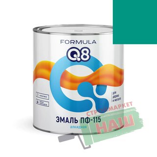 ЭМАЛЬ  ПФ-115  БИРЮЗОВАЯ  1,9 КГ "FORMULA Q8"