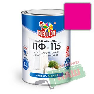 Эмаль ПФ-115 розовый (0.8 кг) OLECOLOR