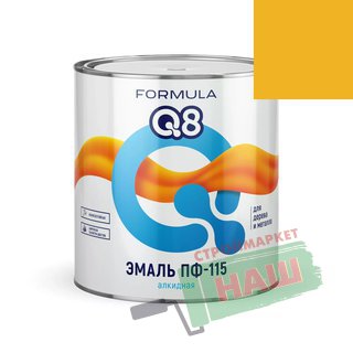 ЭМАЛЬ  ПФ-115  ЖЕЛТАЯ  1,9 КГ "FORMULA Q8"