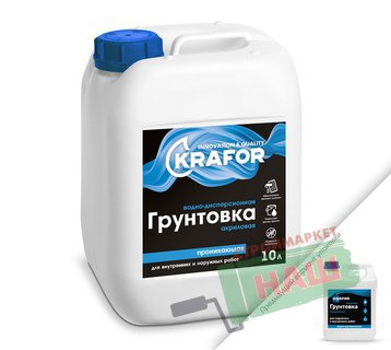 ГРУНТОВКА ГЛУБОКОГО ПРОНИК. УНИВЕРС. 10 Л  "KRAFOR"