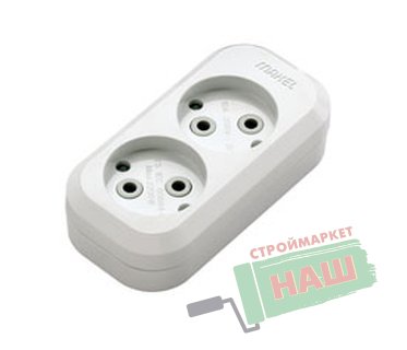 Колодка удлинителя 2 гн б/з MGP101 Makel