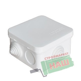 Коробка распр. ОП 75х75х45 (3каб.ввод.) IP54 бел. ЭПП220321