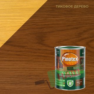 PINOTEX CLASSIC NW антисептик, тиковое дерево (1л)