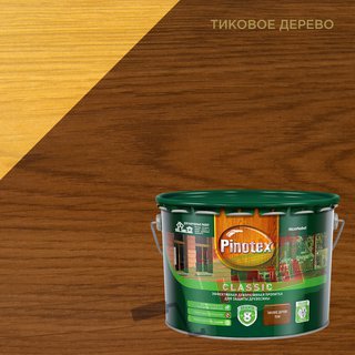 PINOTEX CLASSIC NW антисептик, тиковое дерево (9л)