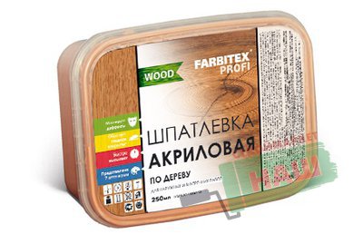 Шпатлевка акриловая по дереву белый (0.25 л) FARBITEX ПРОФИ WOOD