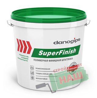 Шпатлевка для внутренних работ полимерная Danogips SuperFinish 3л.